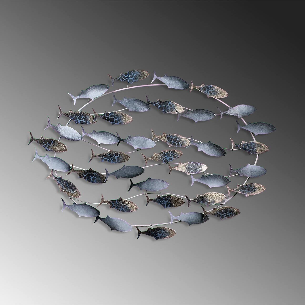 Decoratiune de perete, Alabalık 3, Dimensiuni: 94 x 58 x 4 cm, Multicolor - view 4