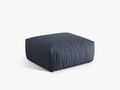 Taburet, Chris-259, Micadoni Home, 100x85x43 cm, tesatura structurata chenille, albastru muted