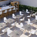 Set scaune 2 piese, Tilia, Eos-V, Alb-ivoriu