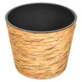 Ghiveci Weave, 40x32 cm, polipropilena, negru