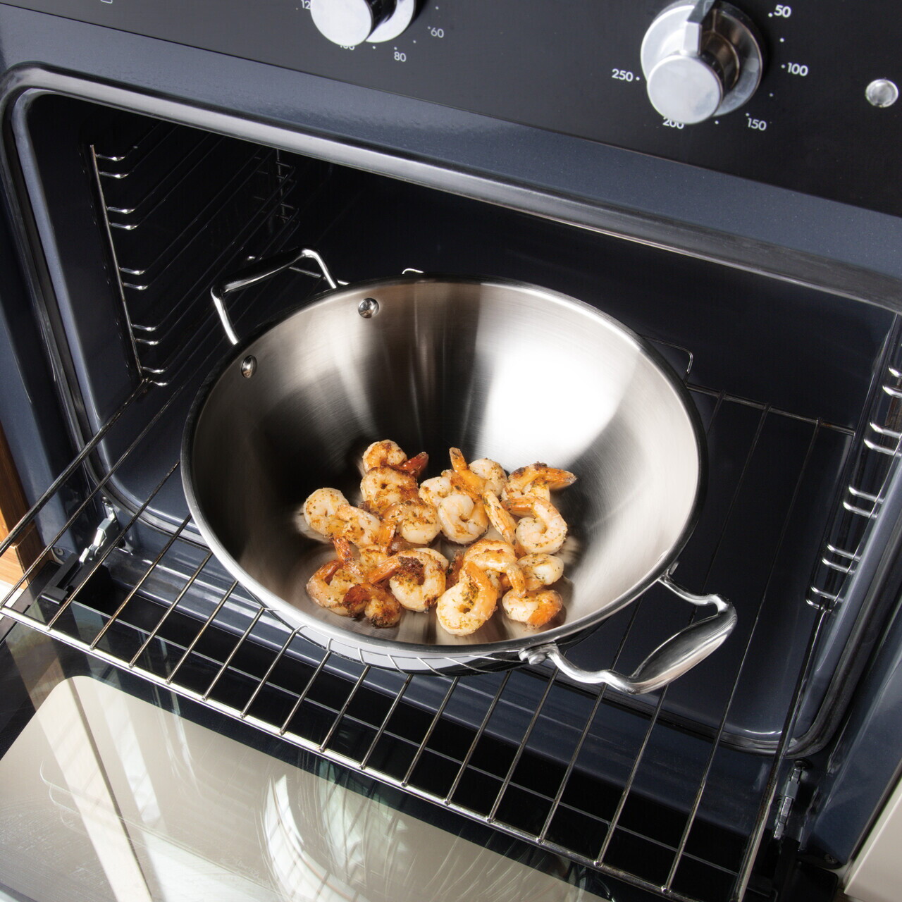 Tigaie Wok cu capac Berlinger Haus, Copper Touch, 28 cm, inox, argintiu - imagine 16