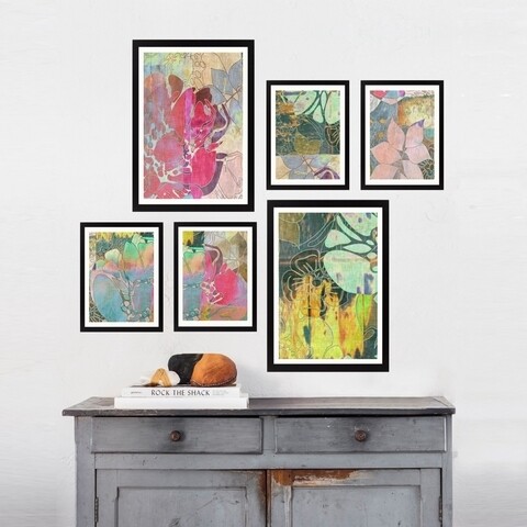 Set 6 tablouri decorative, SET_119, Lulu, 24×29 cm/24×44 cm, plastic Lulu