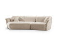 Coltar stanga 5 locuri, Hailey, Micadoni Home, 292x138x79 cm, tesatura boucle, bej inchis