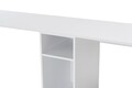 Birou, Hanah Home, Twin Study Desk, 240x74x60 cm, PAL, Alb/Auriu