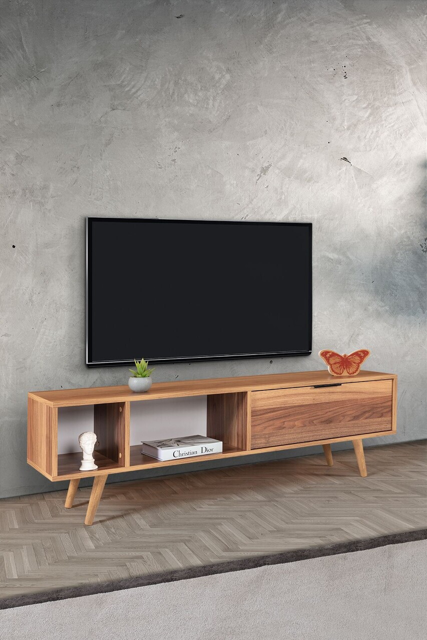 Comoda TV, Hanah Home, Venüs 3643, 160x46x35 cm, PAL, Maro — imaginea 4
