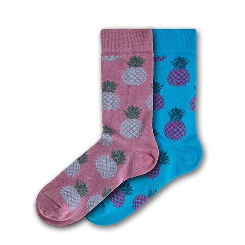 Set 2 perechi sosete dama Funky Steps, Pina colada tastes, marimea 35-39