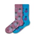 Set 2 perechi sosete dama Funky Steps, Pina colada tastes, marimea 35-39