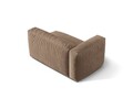 Modul stanga pentru canapea, 1 loc, Martina-120, Micadoni Home, 160x106x75 cm, catifea, bej inchis