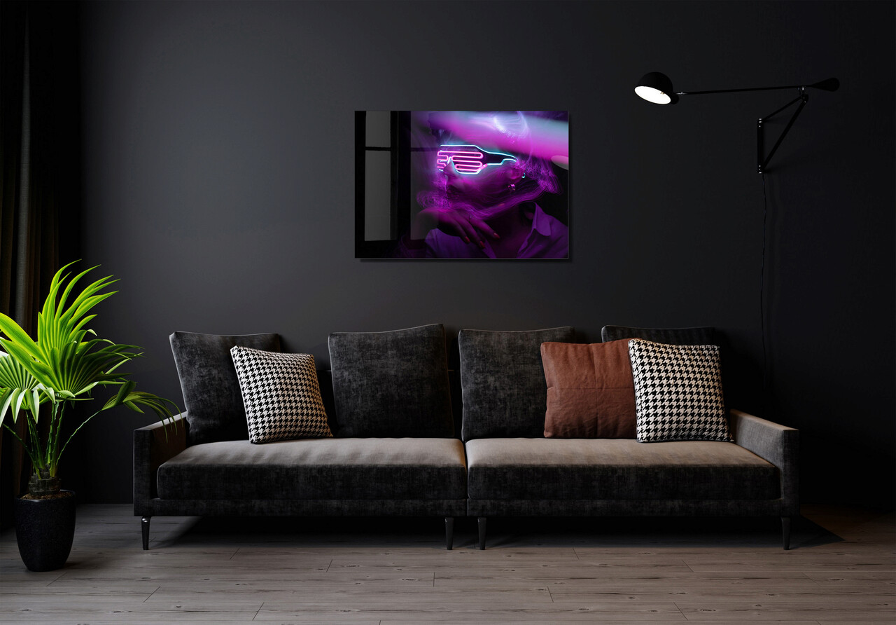 Tablou decorativ, 1423, Sticla temperata, 70 x 100 cm, Multicolor - 1 | YEO