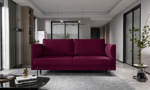 Canapea extensibila 4 locuri ELTAP, SO-REV-25VE, Revi, 215x98x92 cm, lemn/poliester, roz