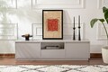 Comoda TV, Nordure, Vanguard, 160x42x29 cm, PAL, Gri