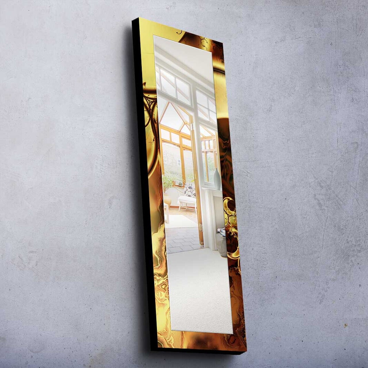 Oglinda decorativa, 40120MA-073, Cadru din lemn de pin (grosime: 27 mm), Multicolor — imaginea 2