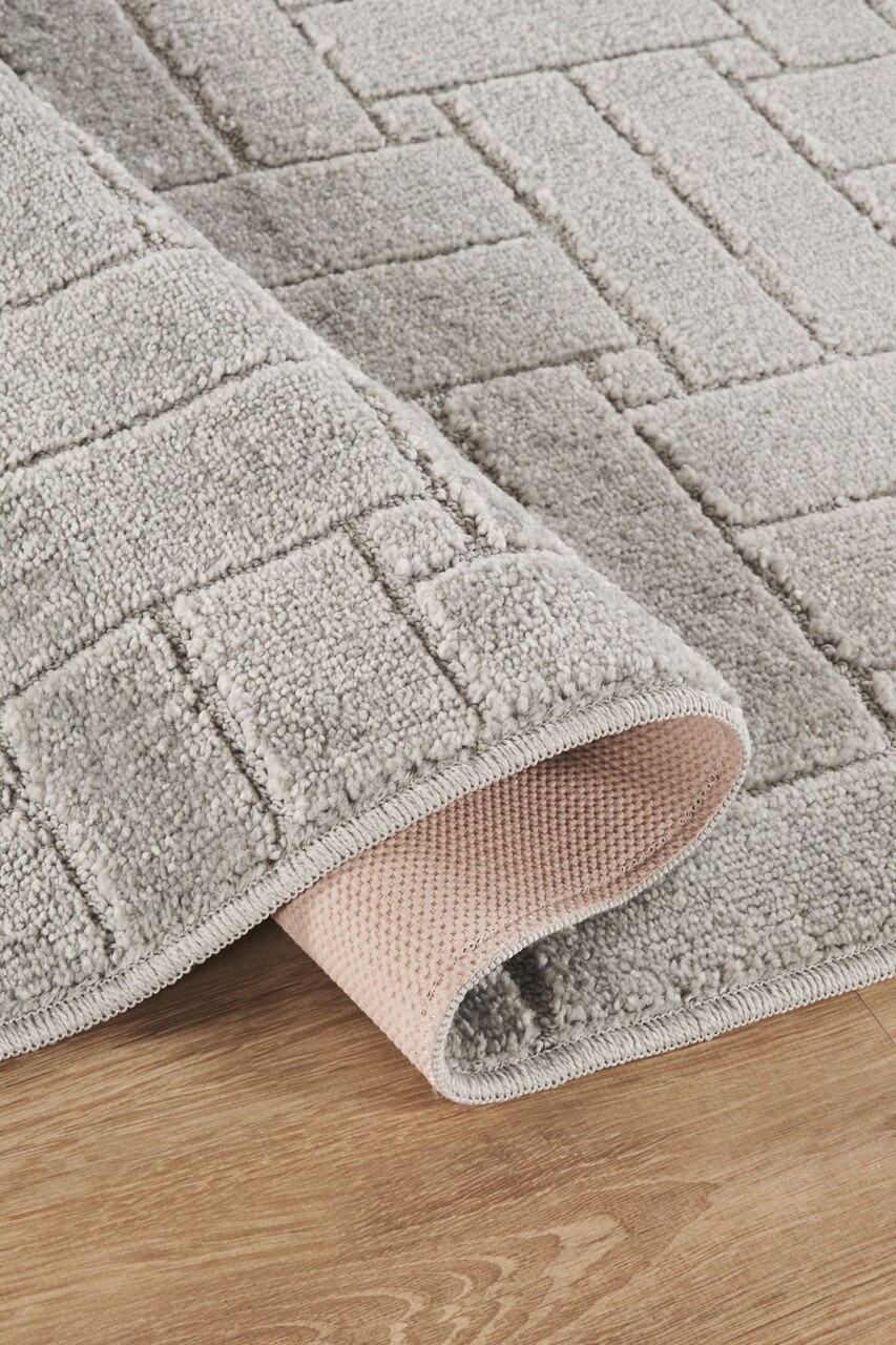 Covor de hol (120 x 500), Rivon Rn01, 120x500 cm, Gri — imaginea 3