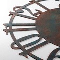 Ceas de perete, Metal Wall Clock 15, Metal, ø48 cm, Multicolor