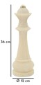 Statueta / figurina decorativa Queen Quarzy, Mauro Ferretti, 12x12x36 cm, polirasina, alb/auriu