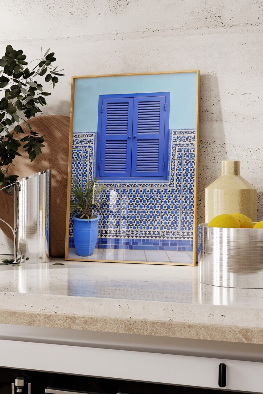 Tablou decorativ 109529 LEMN SOLID Față: 100% PVC STICLĂ Multicolor