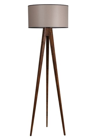 Lampadar, Luin, 8284-3, E27, 60 W, lemn/textil Luin