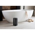 Cos de gunoi cu pedala, Brabantia, NewIcon, 3 L, 23.5x16.8x26.4 cm, otel, gri inchis