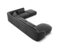 Coltar panoramic dreapta 6 locuri, Tulum, Cosmopolitan Design, 330x255x70 cm, catifea, gri