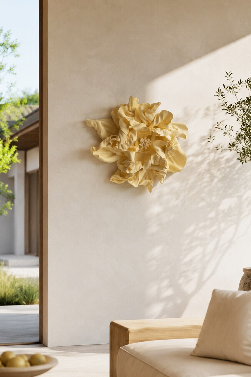 Decoratiune de perete, DM0018, Dimensiune: Ø55-60 cm, Bej — imaginea 3