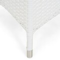 Fotoliu dining, Miami, L.61 l.65 H.105, aluminiu, alb/gri