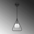 Aplica de perete, Fulgor, 942FLG2106, Metal, Alb/Negru