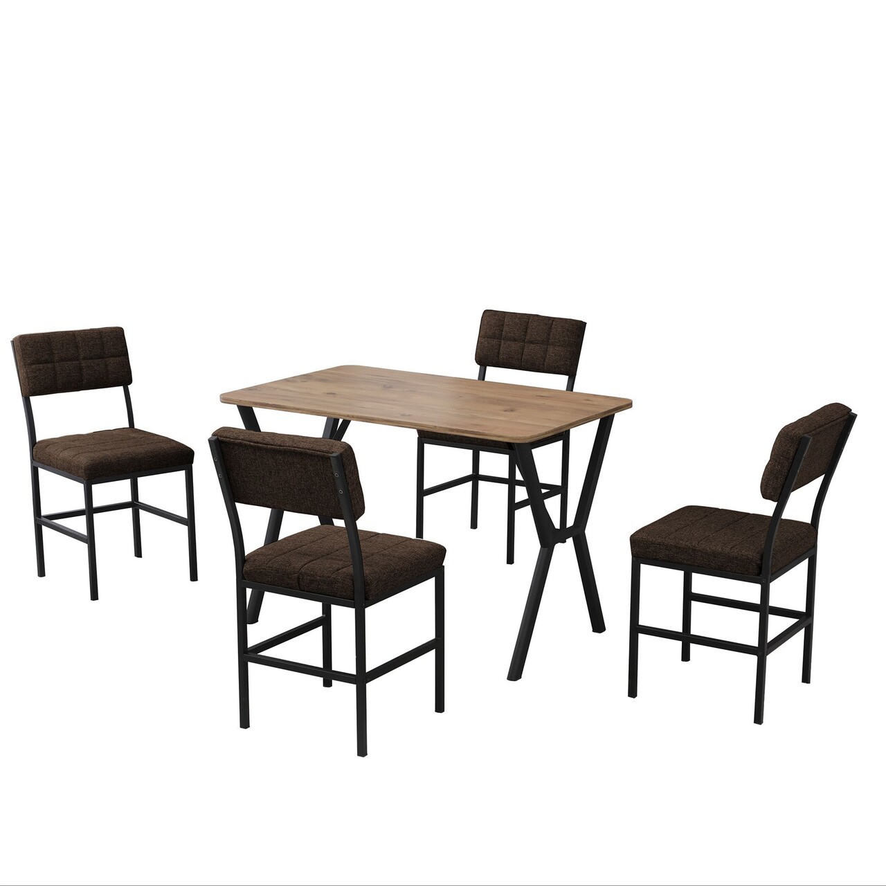 Set masa extensibila si scaune, Hanah Home, Dubai, Maro / Nuc - view 4
