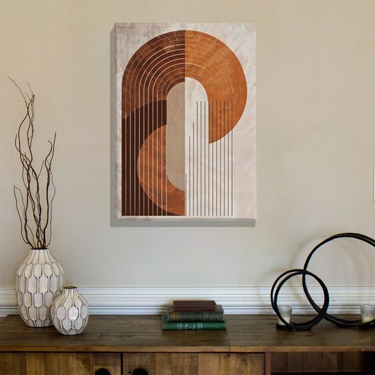 Tablou decorativ ASR_CNV25-12 Cadru: 100% lemn (Grosime: 2 x 3 cm) Multicolor