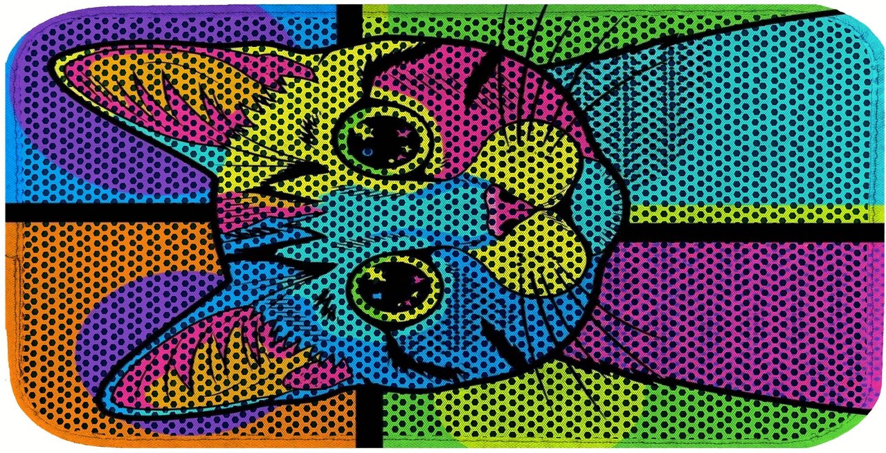 Covoras litiera pentru colectarea granulelor de nisip, Paws &amp; Whiskers, Cat Lıtter Mat 32, Multicolor - view 2