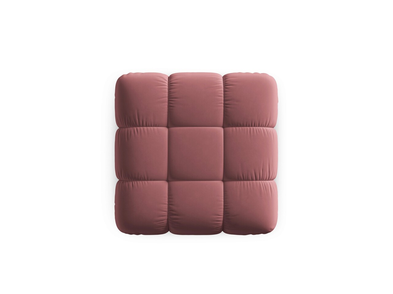 Taburet, Bellis, Micadoni Home, BL, 94x94x39 cm, catifea, roz - 2 | YEO