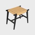 Scaunel Novum, Homla, 52x34x42 cm, lemn, negru/natur