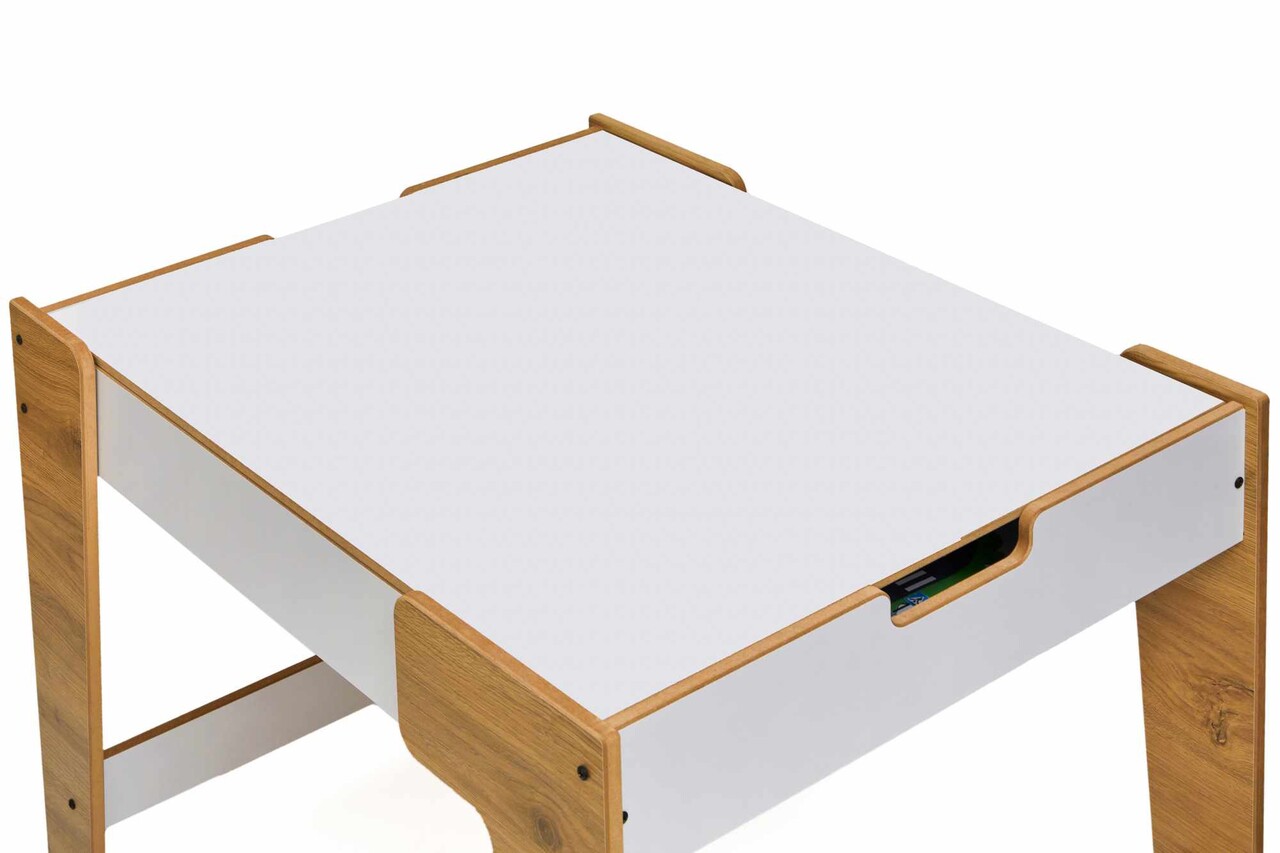Masa pentru copii, Hanah Home, Phoenix, 72.5x55x56.5 cm, Alb / Natural - view 9