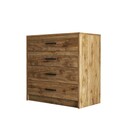 Comoda, Mezza, Grande 3600, 80 x 81.8 x 45 cm, pal melaminat, nuc