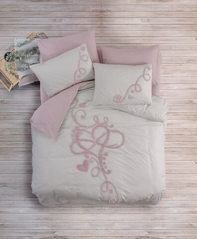Lenjerie de pat dubla, Bellini - Pink, Cotton Box, Bumbac Ranforce