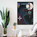 Tablou decorativ, 70100KANDINSKY032, Canvas, Lemn, Multicolor