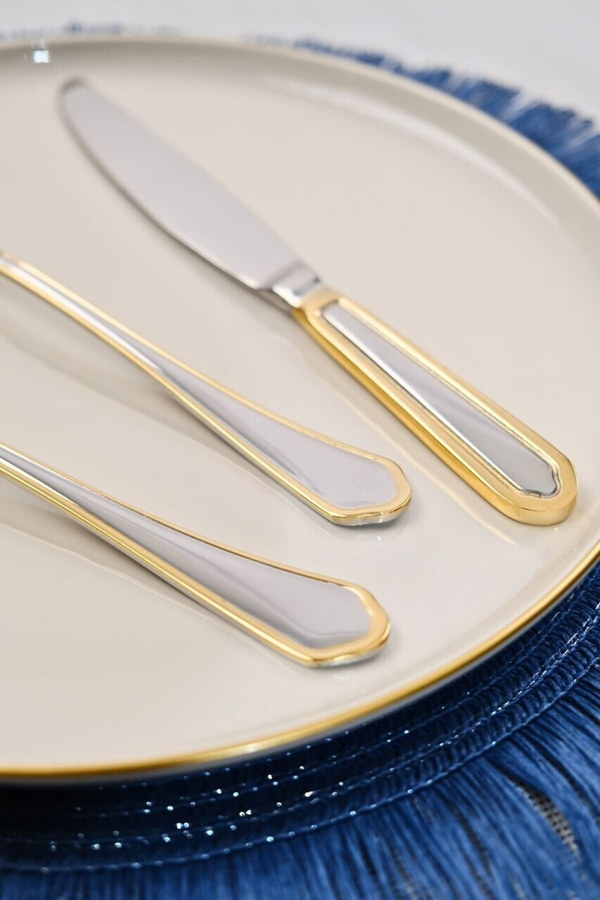 Set tacamuri, Hermia, 311MBL1709, Inox, Furculiță de masă: 17,2 x 3 cm (6 bucăți), Auriu - view 4
