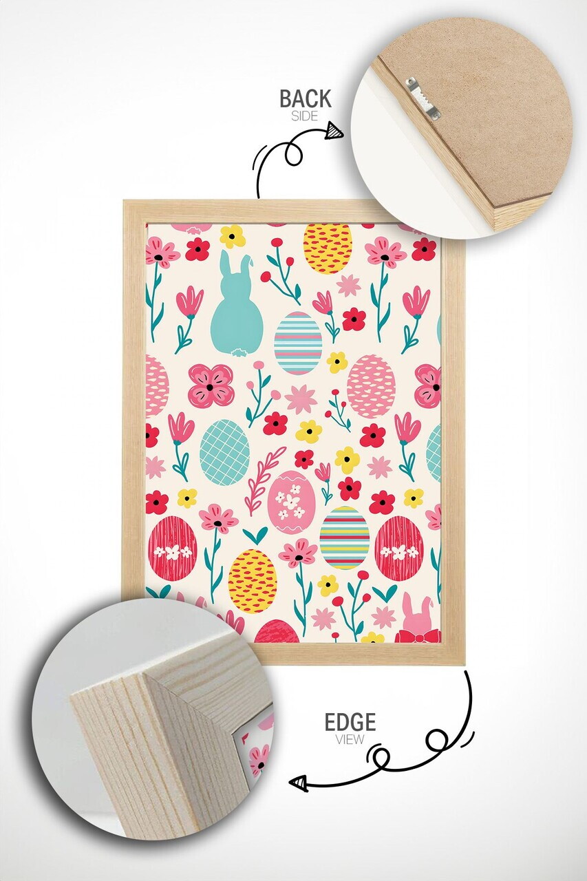 Tablou decorativ, Arteastermodel11-3348, MDF, Multicolor — imaginea 4