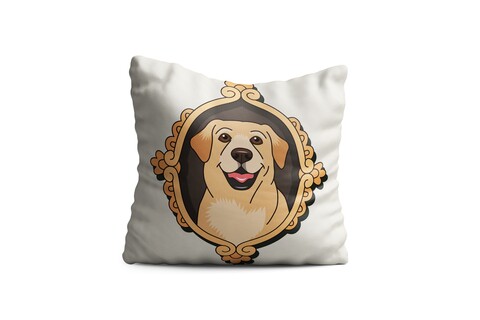 Perna decorativa labrador, oyo kids, 43x43 cm, poliester, multicolor