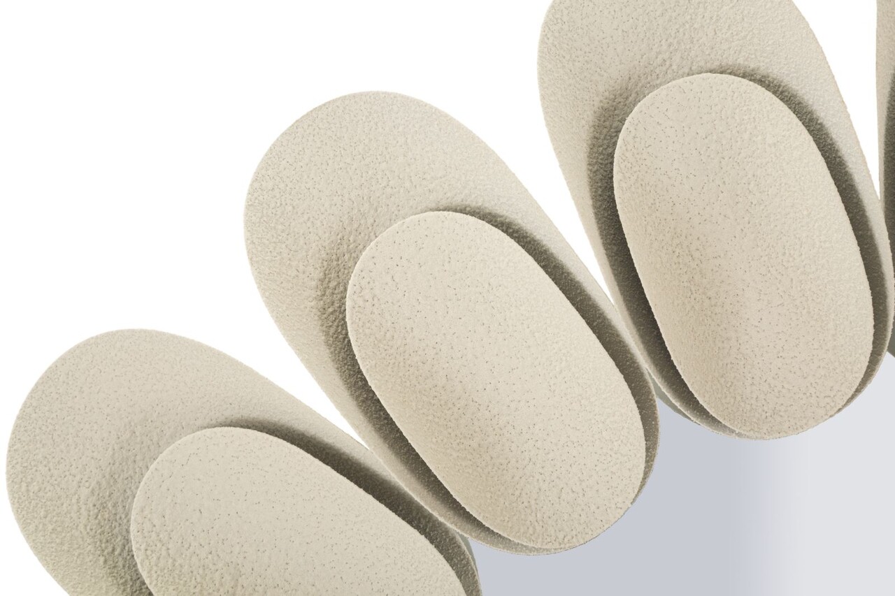 Oglinda de perete Dune Double, Mauro Ferretti, 85 cm, fier/MDF, crem - imagine 4