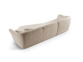 Coltar dreapta 5 locuri, Hailey, Micadoni Home, 292x138x79 cm, tesatura boucle, bej inchis