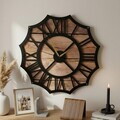 Ceas de perete, MET-MDF-UYART-2087, Dimensiune: 50 x 50 cm, Negru