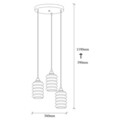 Candelabru, Opviq, Smoked - 021, E27, 60 W, metal/sticla