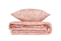 Lenjerie de pat pentru o persoana, Pure - Powder, EnLora Home, 65% bumbac/35% poliester