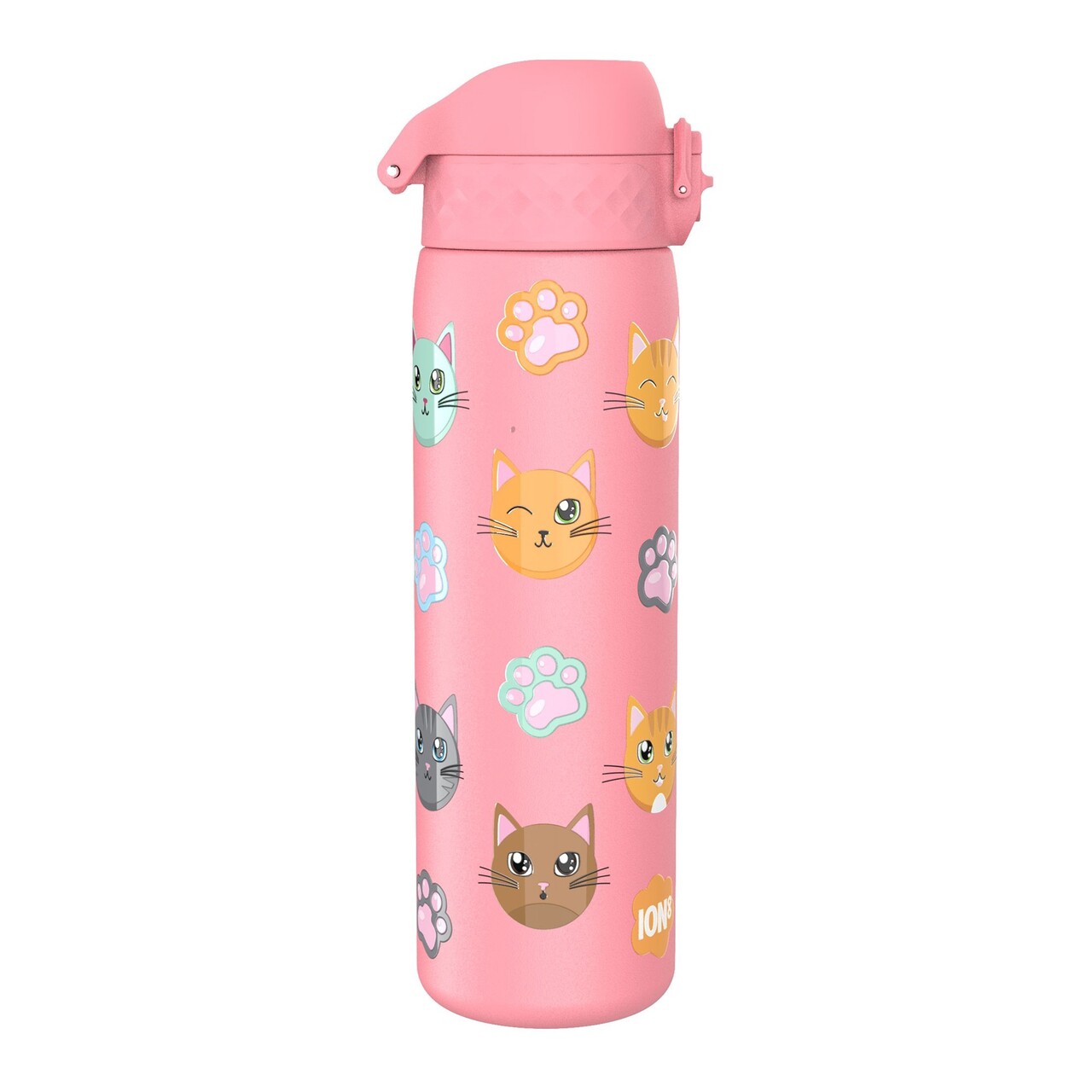 Sticla apa pentru copii Slim, inox, 600ml, Cats - Ion8 - imagine 4