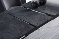 Masa extensibila, Beckley, Toskana, 132x79x76.5 cm, Antracit/Alb