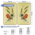 Set 2 protectii pentru aragaz Maximex, Universal, 52x30 cm, sticla, multicolor