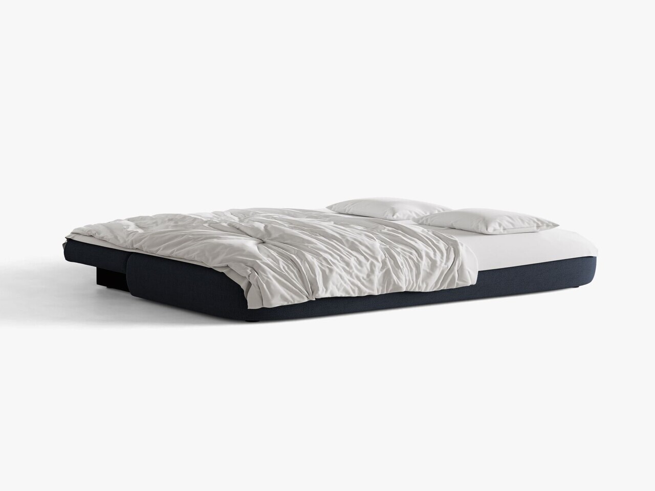 Canapea extensibila 3 locuri, Hena, Micadoni Home, 205x112x85 cm, tesatura structurata, albastru regal — imaginea 4