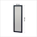 Oglinda decorativa, Siam, Omilo, 40x105x2 cm, MDF , Negru