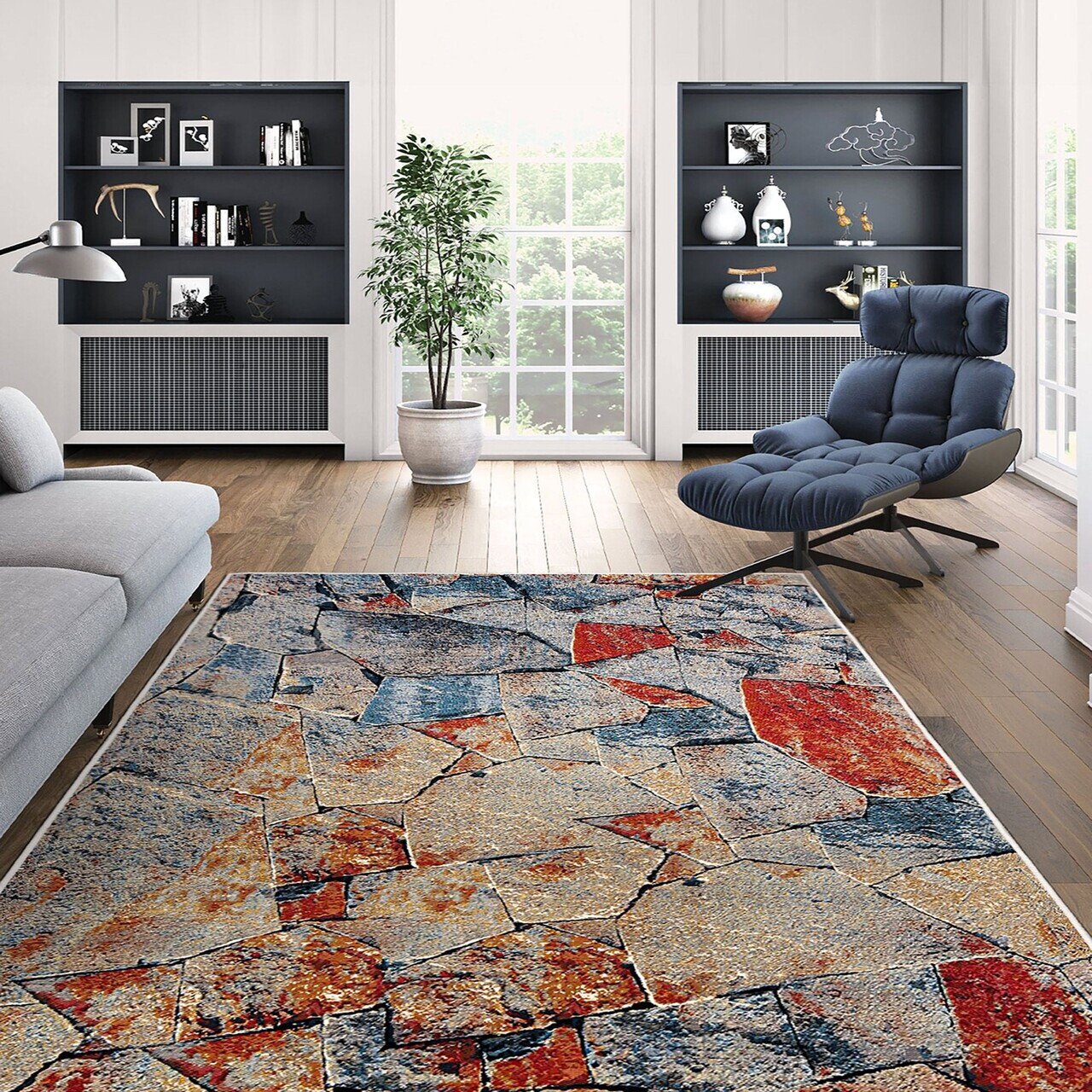 Covor Kece-Fr90 100x300 cm Poliester Rosu