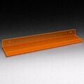Raft de perete acrilic, Hanah Home, Vivid, 50x10x4 cm, Portocaliu